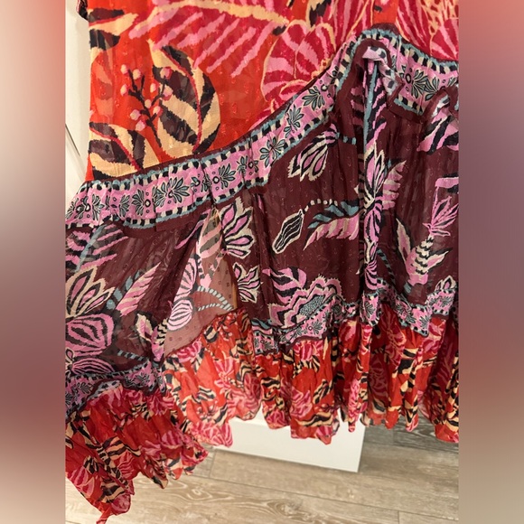 Farm Rio Mixed Floral Maxi Dress NWT - Picture 11 of 11